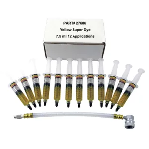 TSI SUPERCOOL 27606 A/C Dye Syringes Kit PK12 | AH9UMM 43Y104