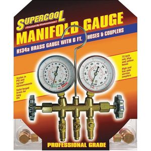 TSI SUPERCOOL 66 A/c Manifold Gauge Psi And Bar Brass | AD8QJH 4LTW4