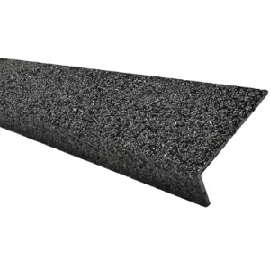 SURE-FOOT 9N12003X002419H FRP Stair Nosing Black 24 inch Width Fiberglass | AH3BMU 31AP32