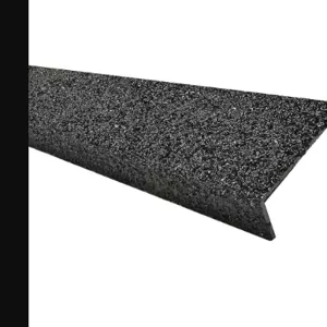 SURE-FOOT 9N12003X006019H FRP Stair Nosing Black 60 inch Width Fiberglass | AH3BMX 31AP35