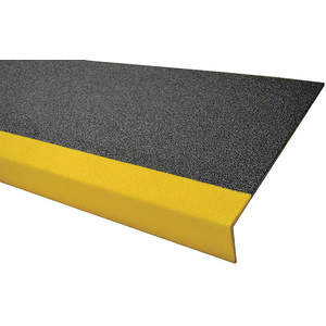 SURE-FOOT 9N12117X006017M FRP Step Cover Yellow/Black 60 inch Width Fiberglass | AH3BNU 31AP55