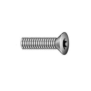 TAMPER-PRUF SCREW 400775 Machine Screw Flat 1/4-20 X 2-1/2 Size, 10Pk | AE4FRQ 5JY26