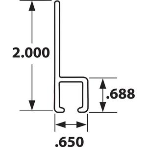 TANIS BRUSHES AH100424CF Streifenbürstenhalter Größe 2 Zoll 24 Zoll Länge – 10er-Pack | AA8CUR 18A297