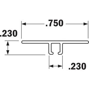 TANIS BRUSHES AH250260CF Streifenbürstenhalter, Größe 0.75 60 Zoll Länge – 10er-Pack | AA8CVG 18A312