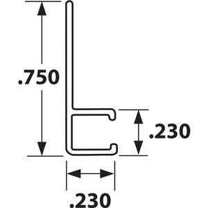 TANIS BRUSHES AH250860CF Streifenbürstenhalter, Größe 0.75 60 Zoll Länge – 10er-Pack | AA8CVV 18A324