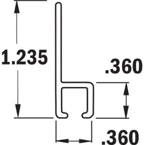 TANIS BRUSHES AH400484CF Strip Brush Holder Size 1.235 84 Inl - Pack Of 10 | AA8CWC 18A331