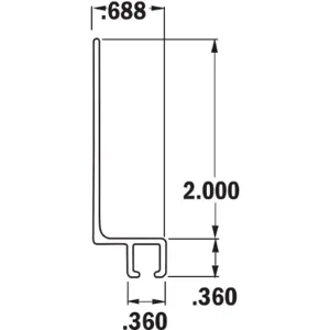 TANIS BRUSHES AH400848CF Strip Brush Holder Size 2 Inch 48 Inch Length - Pack Of 10 | AA8CWG 18A335