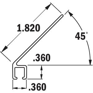 TANIS BRUSHES AH401212CF Streifenbürstenhalter Größe 1.82 12 Zoll Länge – 10er-Pack | AA8CWL 18A339