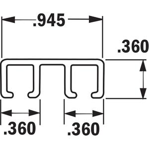 TANIS BRUSHES AH403248CF Streifenbürstenhalter Größe 0.945 48 Inl – 10er-Pack | AA8CXP 18A365