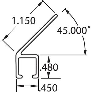 TANIS BRUSHES AH700824CF Streifenbürstenhalter Größe 1.15 24 Zoll Länge – 10er-Pack | AA8CYB 18A376