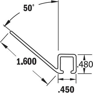 TANIS BRUSHES AH701284CF Streifenbürstenhalter Größe 1.6 84 Zoll Länge – 10er-Pack | AA8CYL 18A385