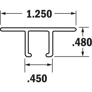 TANIS BRUSHES AH702024CF Streifenbürstenhalter Größe 1.25 24 Zoll Länge – 10er-Pack | AA8CYW 18A394