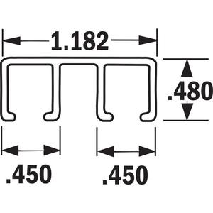TANIS BRUSHES AH702412CF Streifenbürstenhalter, Größe 1.182, 12 Zoll, 10 Stück | AA8CZB 18A399