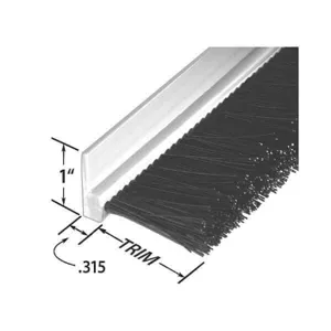 TANIS BRUSHES RPVC312036 Stapled Set Strip Brush Pvc Length 36 In | AB3GTR 1TCE3