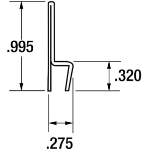 TANIS BRUSHES STH400012 Strip Brush Holder Size 0.995 12 Inl - Pack Of 10 | AA8DVY 18A866