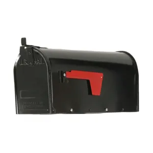 TAPCO 034-00115 Steel Mailbox Type 1 Black | AA7MGV 16D436