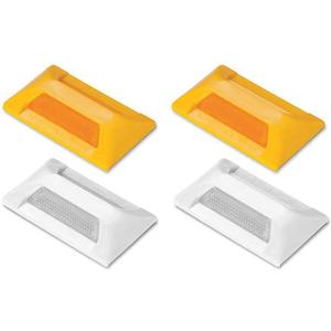 TAPCO 102209BXK Pavement Marker White 1 Way 2 Inch - Pack Of 250 | AC7CUJ 38A889