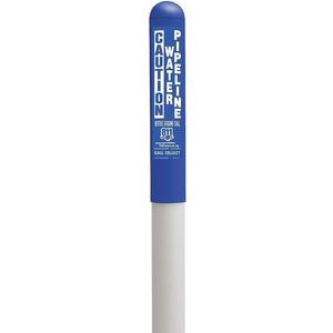 TAPCO 113784B Utility Dome Marker 72 Inch Height Blue/White | AH6FJK 35YW20