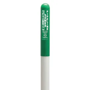 TAPCO 113785B Utility Dome Marker 72 Inch Height Green/White | AH6FJQ 35YW25