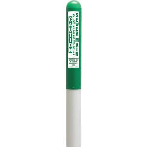 TAPCO 113781D Utility Dome Marker 66 inch Height Green/White | AH6FJA 35YW11
