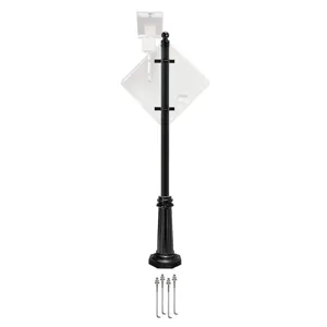 TAPCO 203-00181 Sign Post Package For Use In Concrete | AF8DYZ 25AY98