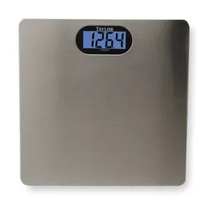 TAYLOR 74074102 Digitl Bath Scale Stainless Steel Platform 400 Lb. Capacity | AD2FTX 3NZP8