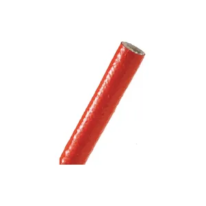 TECHFLEX FIN0.88RD5 Sleeving 7/8 Inch Heat Resistant Red 5 Feet | AC3CVM 2RMN7