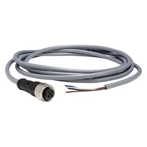 TELEMECANIQUE SENSORS XZCPV1141L5 Cordset 16.4 Feet Gray 250vac/300vdc | AF6HCE 19MJ26