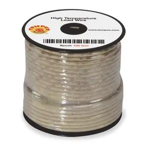 TEMPCO LDWR-1041 High Temperature Lead Wire 18 Gauge Max Temperature 842 F | AC9HRF 3GRK2