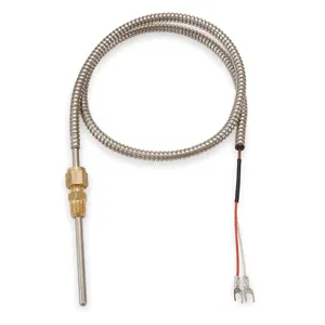 TEMPCO TCP60090 Thermocouple Probe Type J Length 4 In | AC8GUW 3AAA6