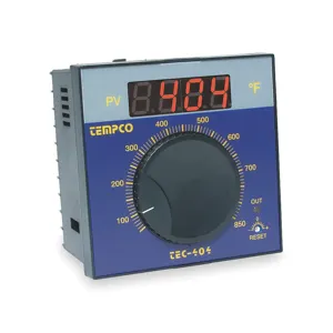 TEMPCO TEC57401 Temperature Controller Analog J 90-264v | AC9EAF 3FXJ7