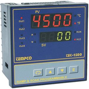 TEMPCO TEC58003 Temperaturregler 90-264 VAC 1/4 DIN 4 Relais | AE3TWG 5FYL1