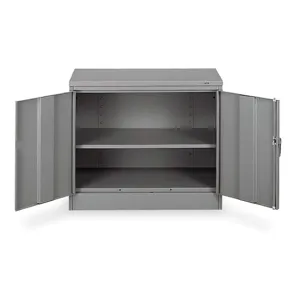 TENNSCO 1430 GRAY Desk Height Storage Cabinet Standard | AD2XJU 3W086