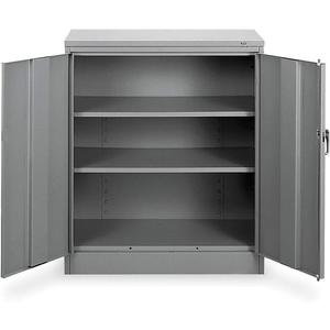TENNSCO 1442 GRAY Counter Height Storage Cabinet Standard | AB3YJJ 1W978