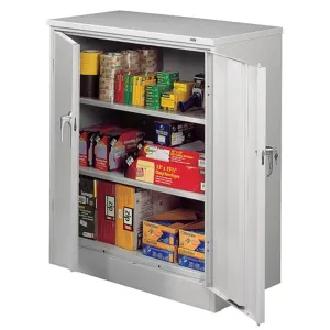 TENNSCO 2442LGY Counter Height Storage Cabinet Standard | AE4GFA 5KCC0