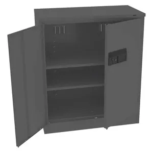 TENNSCO 4218DLXELBK Storage Cabinet Black 36 Inch Width x 18 Inch Depth 22 Gauge | AH9BEE 39FP90