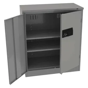 TENNSCO 4218DLXELMG Storage Cabinet Medium Gray Gauge 22 with Keys | AH9BEG 39FP92