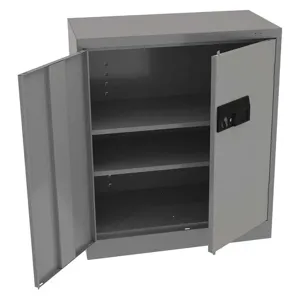 TENNSCO 4218ELMG Storage Cabinet Medium Gray Gauge 24 with Keys | AH9BEM 39FP97