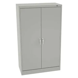 TENNSCO 6018DHLG Storage Cabinet Light Gray 36 Inch Width x 18 Inch Depth x 60 Inch Height | AH9BER 39FR02