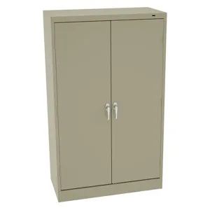 TENNSCO 6018DHSD Storage Cabinet Sand 36 Inch Width x 18 Inch Depth x 60 Inch Height | AH9BCB 39FP41