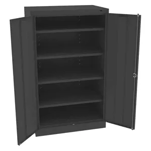 TENNSCO 6024BK Storage Cabinet Black Single Handle | AH9BCC 39FP42