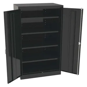 TENNSCO 6024DHBK Storage Cabinet Black Double Handle | AH9BCD 39FP43