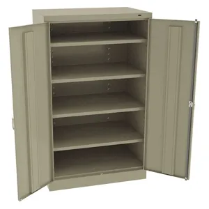 TENNSCO 6024DHSD Storage Cabinet Sand 60 Inch Height Double Handle | AH9BCH 39FP47