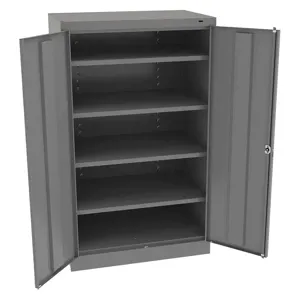 TENNSCO 6024MG Storage Cabinet Medium Gray 60 Inch Height Single Handle | AH9BCK 39FP49