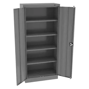 TENNSCO 6615MG Storage Cabinet Medium Gray 30 Inch Width x 15 inch Depth x 66 Inch Height | AH9BCQ 39FP54