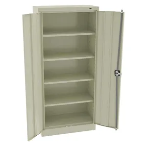 TENNSCO 6615PY Storage Cabinet Champagne Putty 30 Inch Width x 15 inch Depth x 66 Inch Height | AH9BCR 39FP55