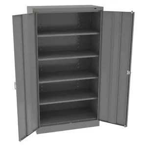 TENNSCO 6618DHMG Storage Cabinet Medium Gray 36 Inch Width x 18 Inch Depth x 66 Inch Height | AH9BCW 39FP59