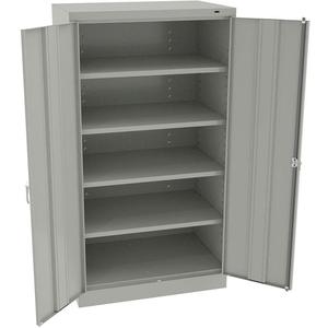 TENNSCO 6624DHLG Storage Cabinet Light Gray 36 Inch Width x 24 inch Depth x 66 Inch Height | AH9BEU 39FR04