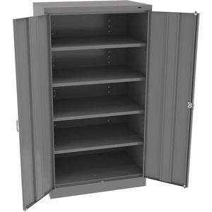 TENNSCO 6624DHMG Storage Cabinet Medium Gray 36 Inch Width x 24 inch Depth x 66 Inch Height | AH9BEV 39FR05