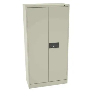 TENNSCO 7114ELPY Storage Cabinet Champagne/Putty 72 Inch Height 1 Shelf | AH9BFG 39FR16